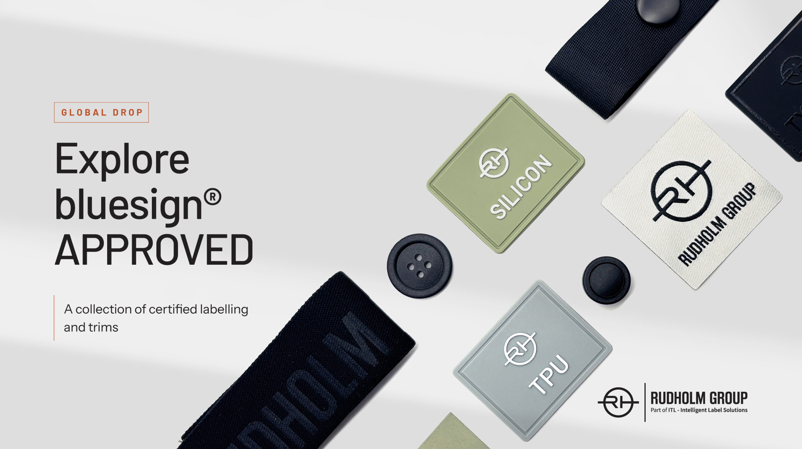 bluesign® APPROVED labelling and trims from Rudholm Group